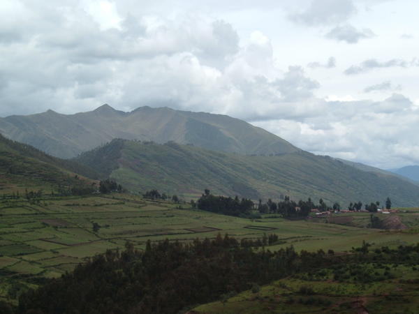 View of the farmlands from Puca Pacara