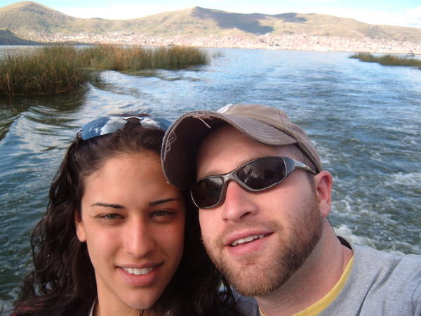 Hug and Shoot on Lake Titicaca