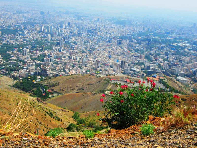 a small part of Tehran with its 13 million inhabitants!