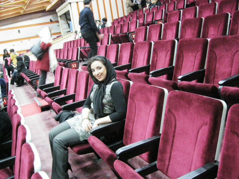 in a concert, Tehran, December 2013