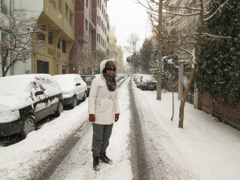 In the street, Tehran, February 2013