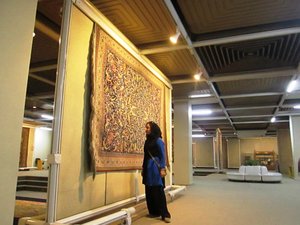 Persian carpet museum, Tehran, June 2014