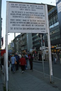 Arriving at Checkpoint Charlie