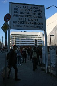 Leaving Checkpoint Charlie