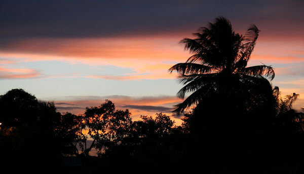 Sunset over Placencia