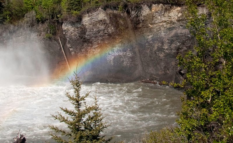 Rainbow below the dam