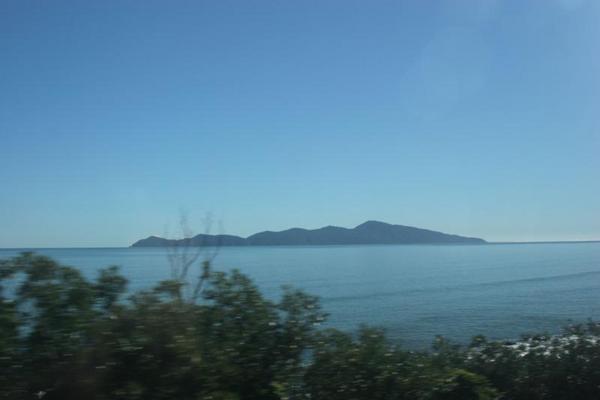 Kapiti Island from the Train