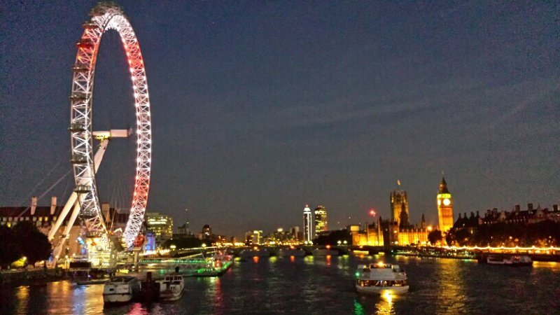 River Thames at night