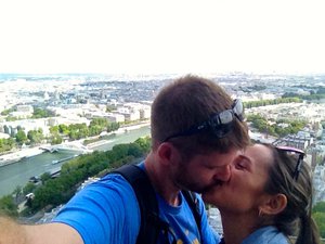 The Kiss from Eiffel Tower