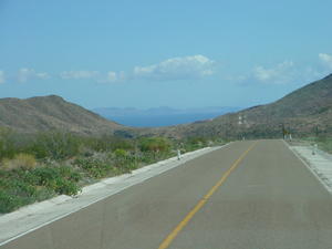 View coming into Bay of Los Angeles