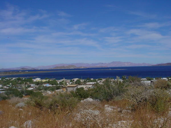 View of  Bahia de L.A. from the village