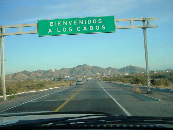 Welcome Sign on Highway