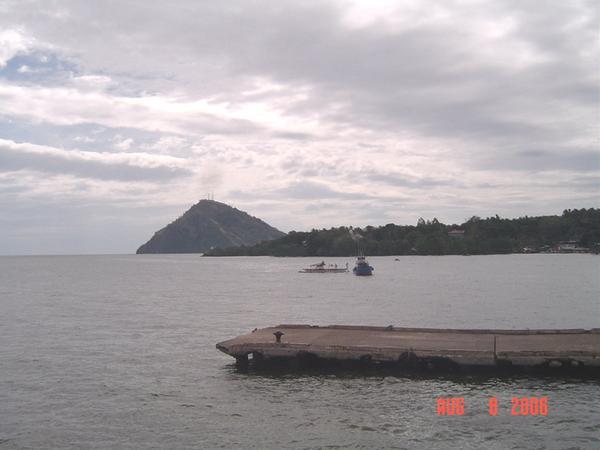 View from Balingonan port