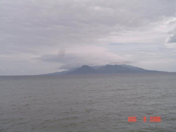 Camiguin island from a far