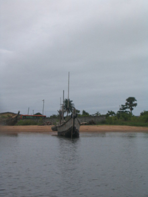 Fishing boat on the Volta River