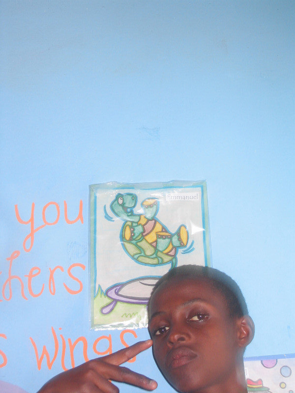 Emmanuel with his picture