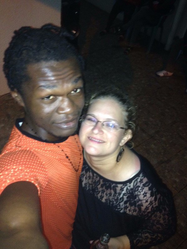 Me and Afotey at a friend's birthday party