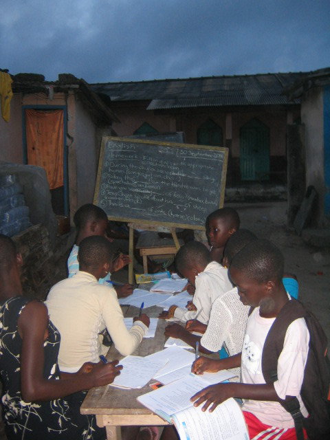 My class at the fishing village (Class 4 & 5)