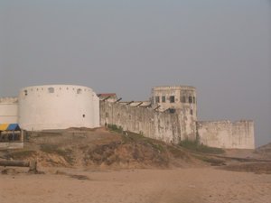 Cape Coast Castle from the beach