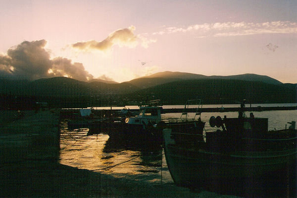 Hania Harbour at Sunset