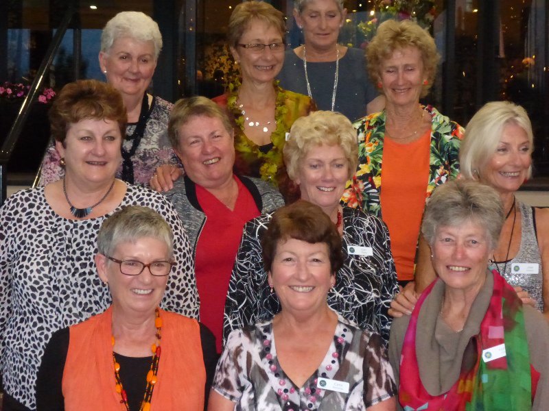Some of the wives at the Australian dinner.