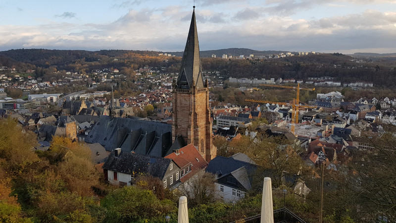 Blick auf Marburg.