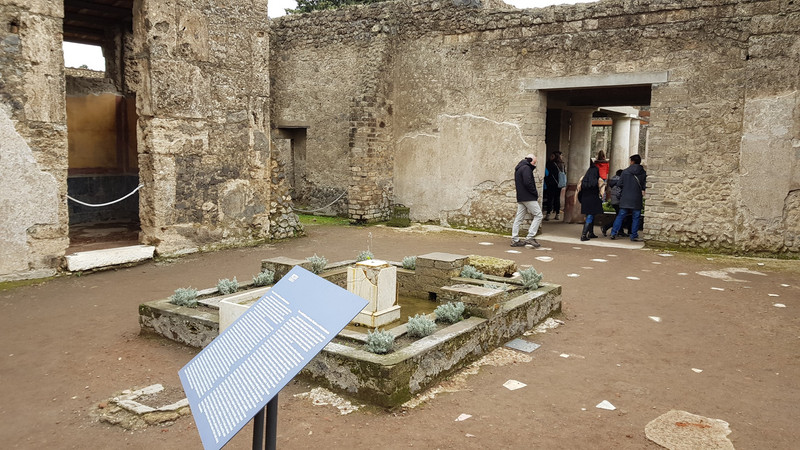 Die Ruinen von Pompeji.