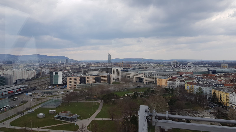 Blick vom Riesenrad in Wien.