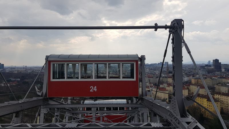 Blick vom Riesenrad in Wien.