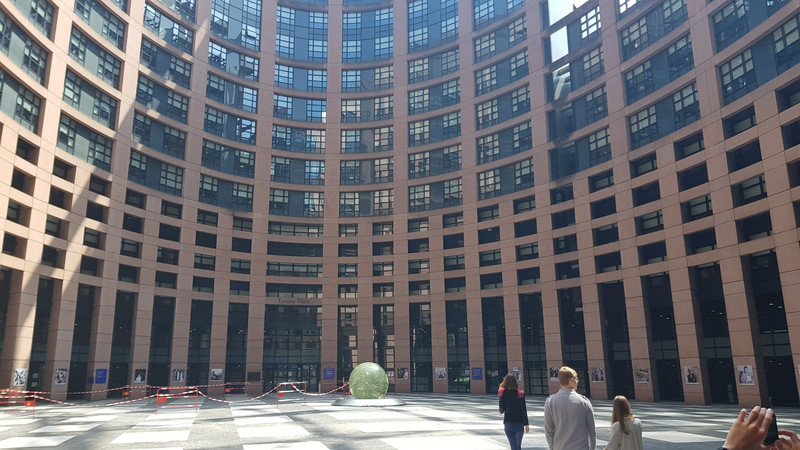 Das Europaparlament.