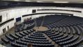 Im Europaparlament von Straßburg.