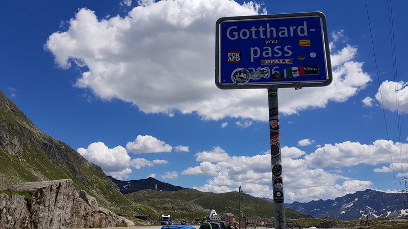 Über den Gotthardpass.