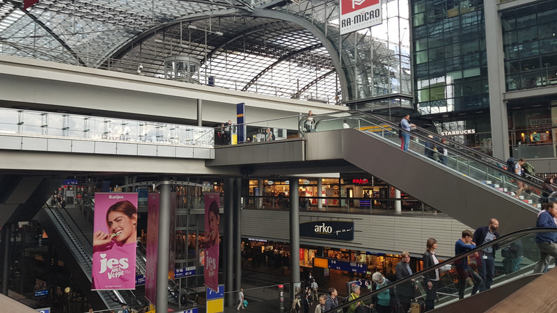 Der schöne Berliner Hauptbahnhof.