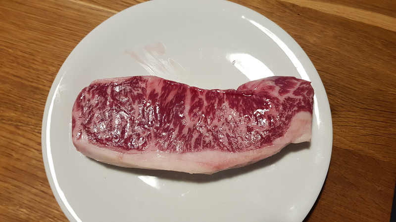 Mein Wagyu-Steak.