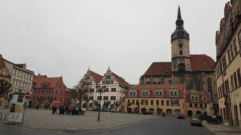 Der Marktplatz von Naumburg.