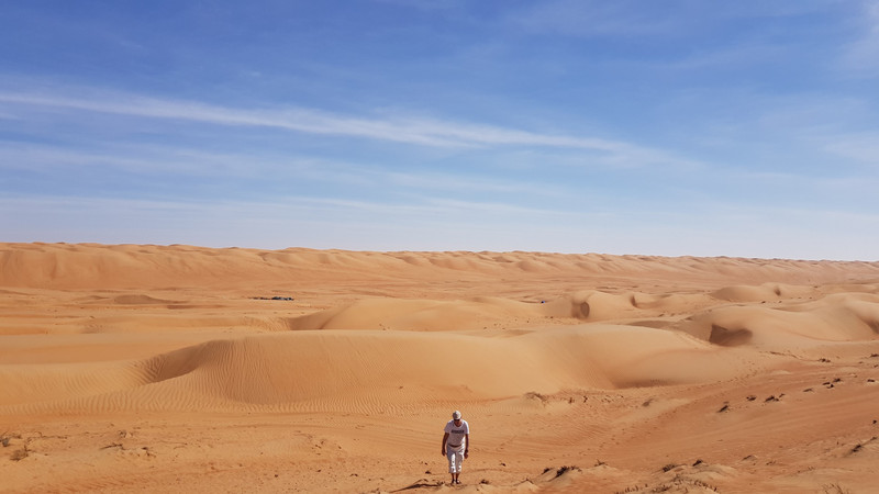 Fahrt durch die Wüste.