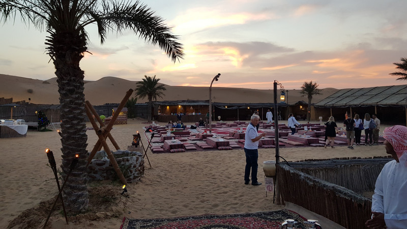 Camp in der Wüste.
