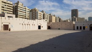 Im restaurierten Zentrum von Sharjah.