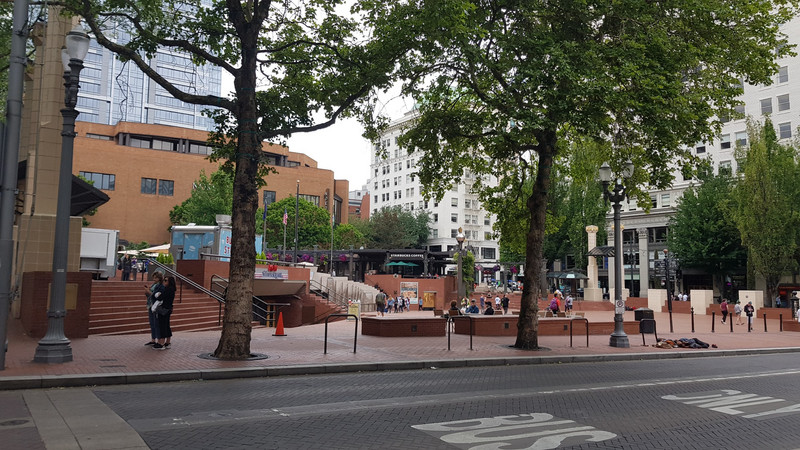 Pioneer Courthouse Square.