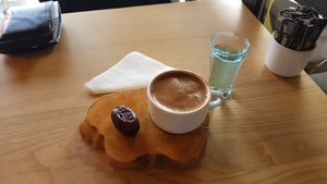 Osmanischer Kaffee nach dem Besuch.