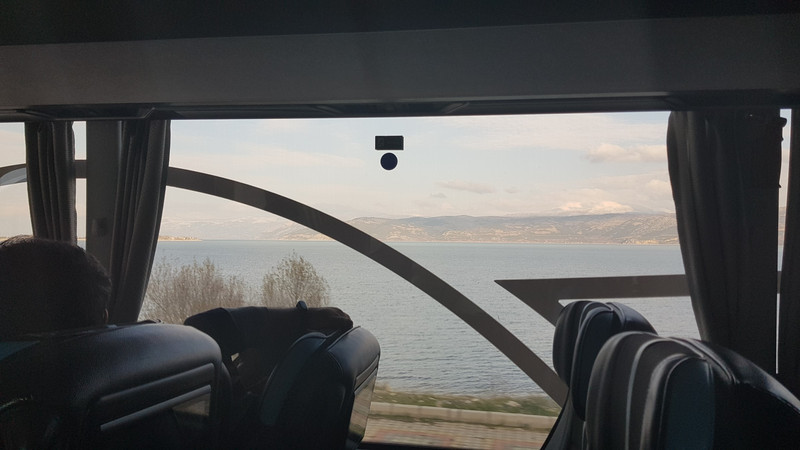 Fahrt mit dem Bus durch Anatolien.