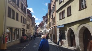 Spaziergang durch Rothenburg ob der Tauber.