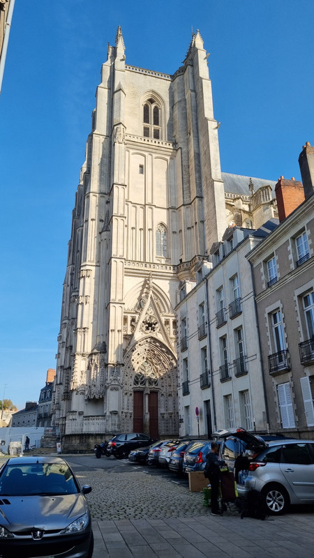 Die beschädigte Kathedrale von Nantes.