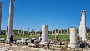 Die antiken Ruinen von Salamis.