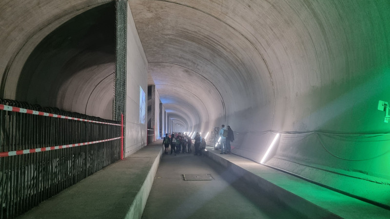 Am Tag der offenen Tür im Brenner Basis Tunnel.