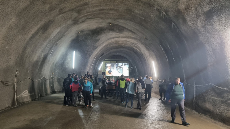 Am Tag der offenen Tür im Brenner Basis Tunnel.