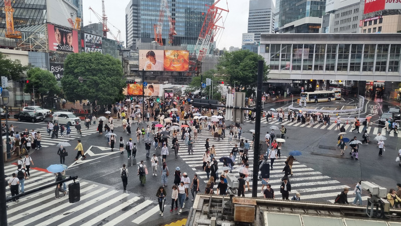 Die Shibuja Kreuzung.