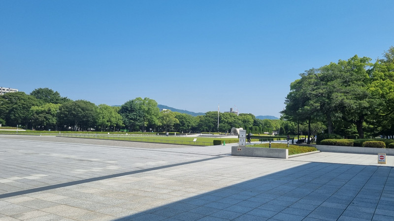Im Friedenspark Hiroshima.