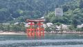 Fahrt zum Itsukushima-Schrein auf der Insel Miyajima.