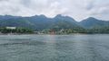 Fahrt zum Itsukushima-Schrein auf der Insel Miyajima.